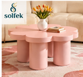 SOLFEK Blush Pink Flower Coffee Table — view 1