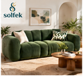 SOLFEK Forest Green Channel Sofa — view 1