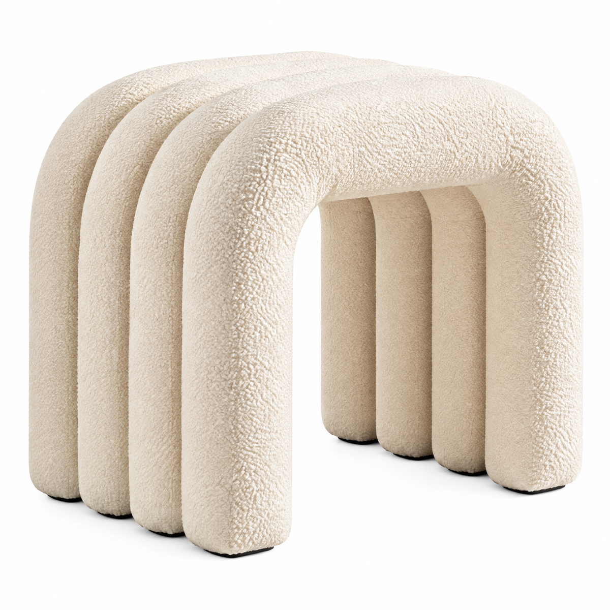 SOLFEK Ivory Arch Accent Stool — view 5