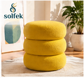 SOLFEK Mustard Stack Pouf — view 1